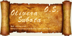 Olivera Subota vizit kartica